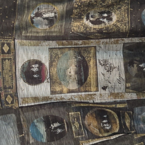 Authentic AVENTUTRES DES TOILES Abstract Art Blouse - Picture 2 of 6